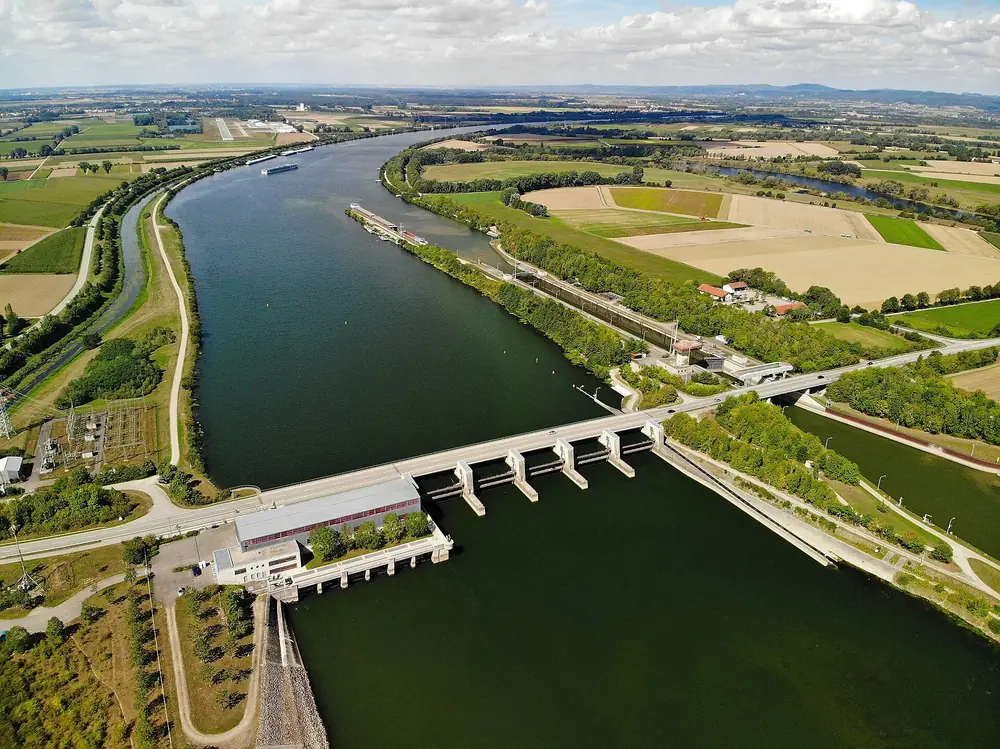 Straubing — Donau-Luftaufnahme